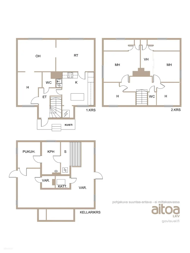 Plan - Renovated House with Sauna in Helsinki