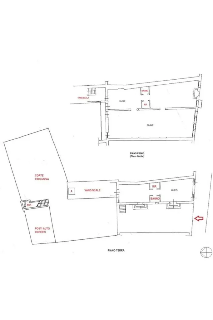 Plan - Historic Office with Elevator in Vicenza