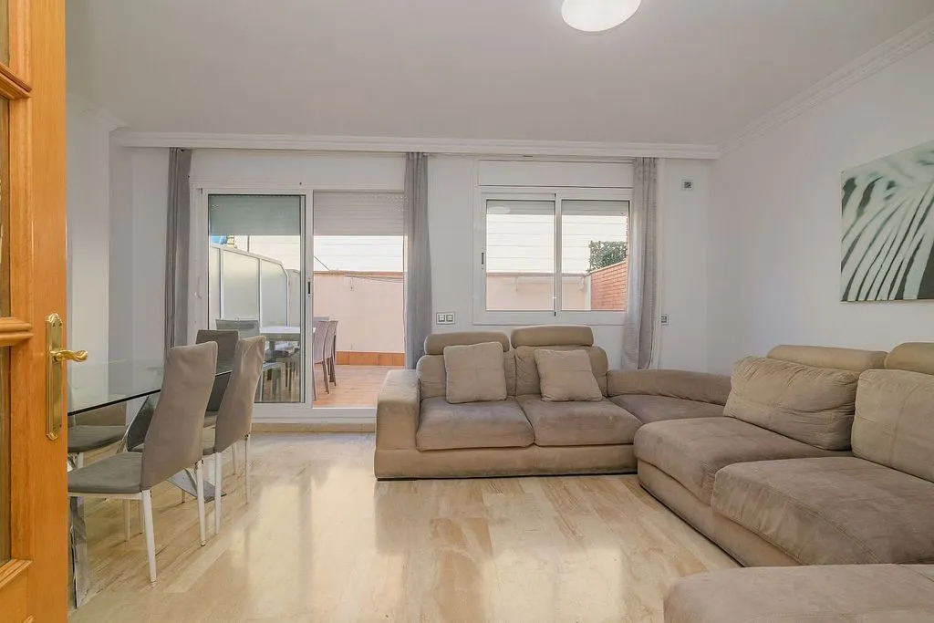 Séjour - Chalet with Pool and Terrace in Bellamar