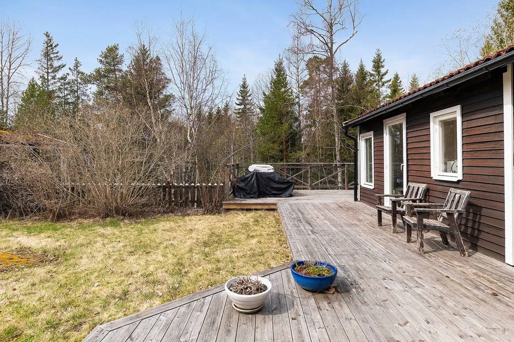 Terrasse - Cottage with Water Access in Yxlan