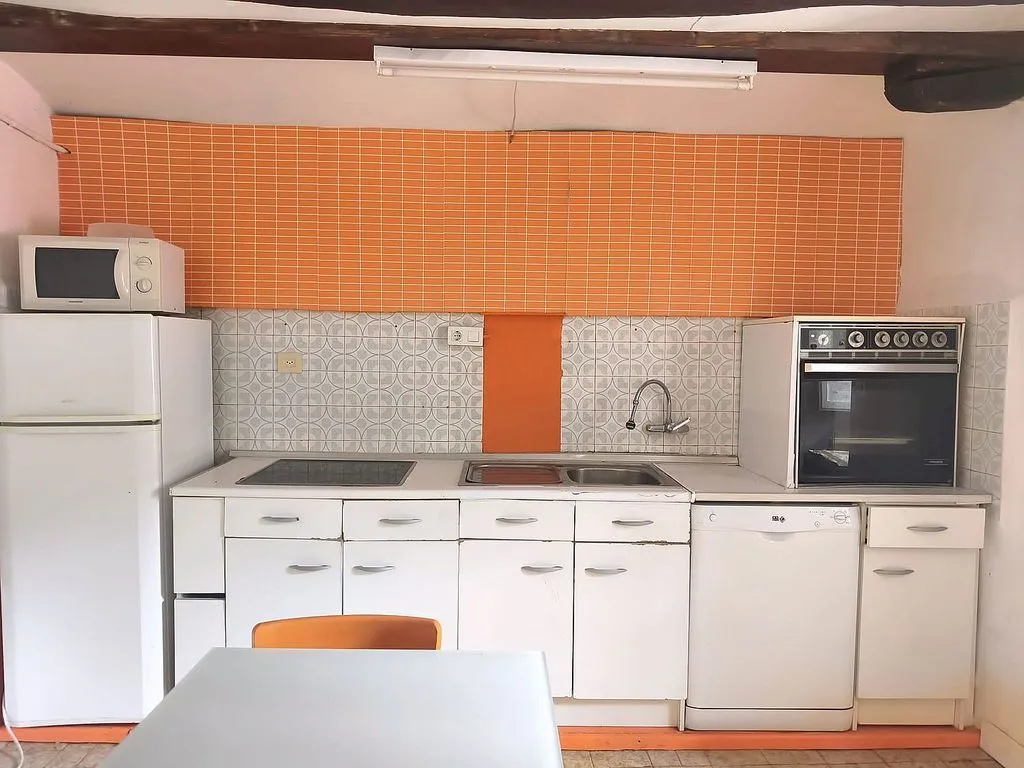 Cuisine - Terraced House with River View in Errotz