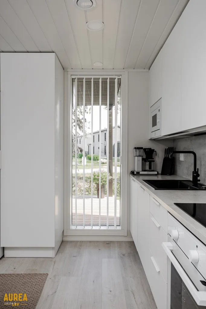 Kitchen - Modern Apartment with Sea View in Oulu