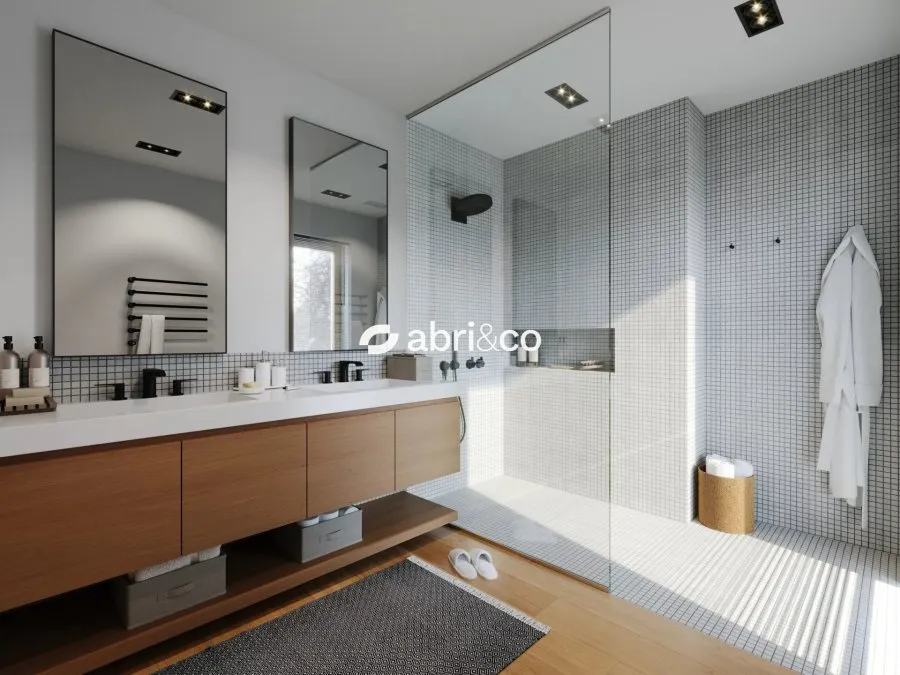 Salles de bain - Studio neuf avec ascenseur à Luxembourg-Hollerich