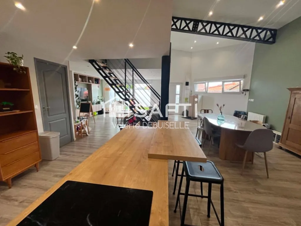 Dining Room - Loft with Industrial Style in Annequin