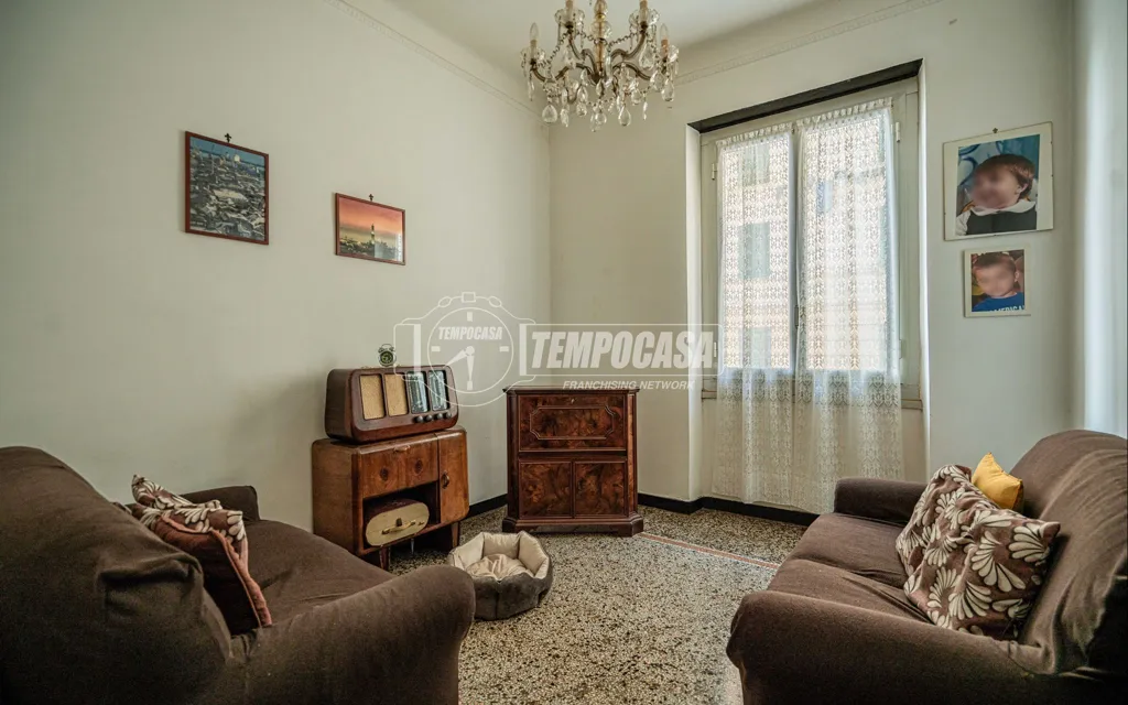 Living Room - First Floor Flat with Lift in Genoa