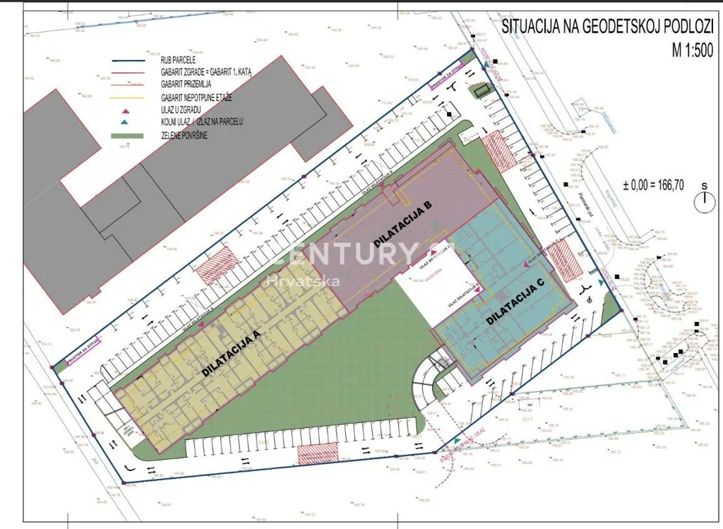 Plan - New Apartment with Two Balconies in Čakovec