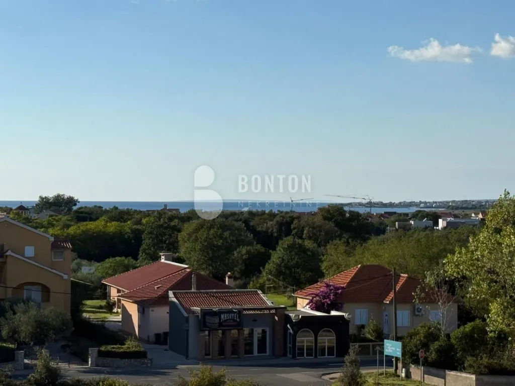 Vue aérienne - Two-Storey Apartment with Sea View in Zaton, Nin