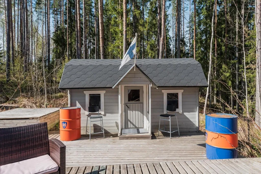 Extérieur - Cottage with Sauna and Lake View in Teisko