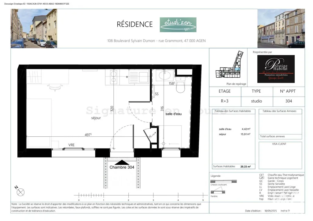 Plaan - New Studio in Agen with Rooftop