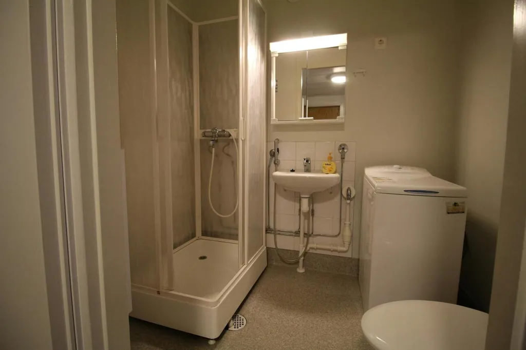Bathrooms - Furnished Apartment with Balcony in Oulu