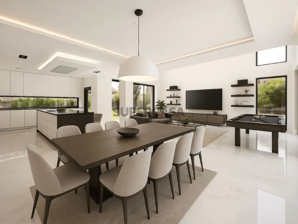 Söögituba - Contemporary Villa with Golf View in Sesimbra