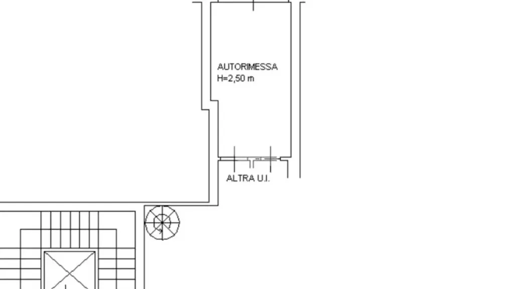 Plan - Trilocale with Private Garden in Parma