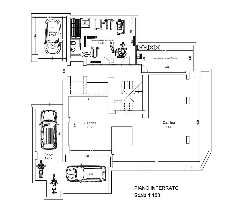 Floor Plan - Modern Villa with Garden in Poggio Imperiale, Florence