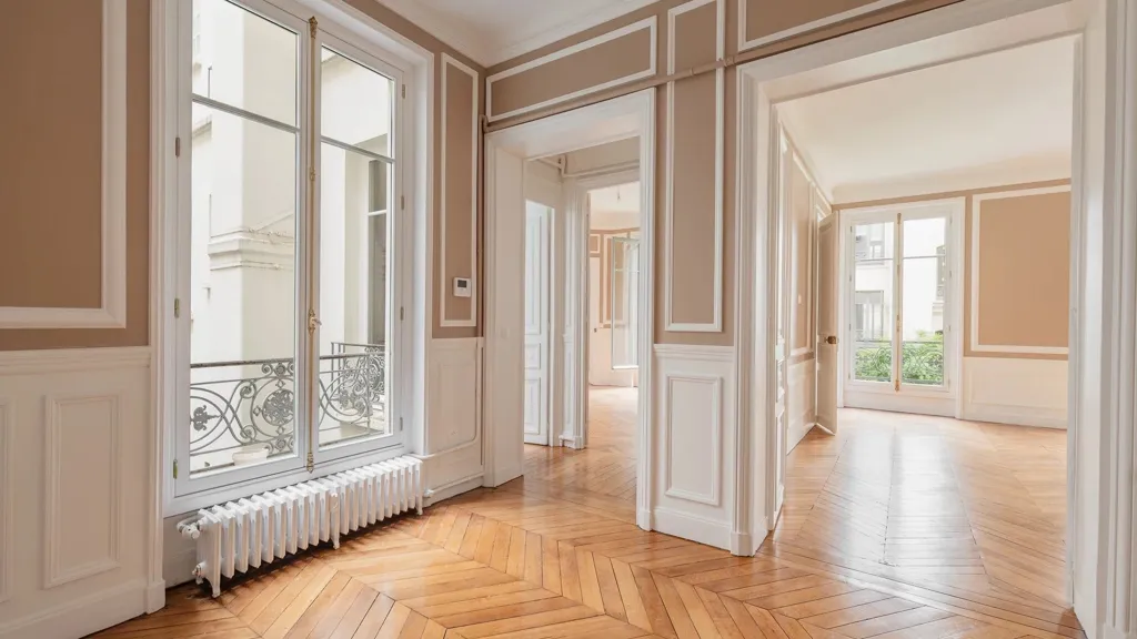 Entrée - Appartement de 5 Pièces avec Cour Arborée à Paris 75017