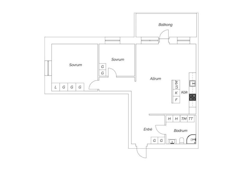 Plaan - Penthouse Flat with South-West Balcony in Gavelläge