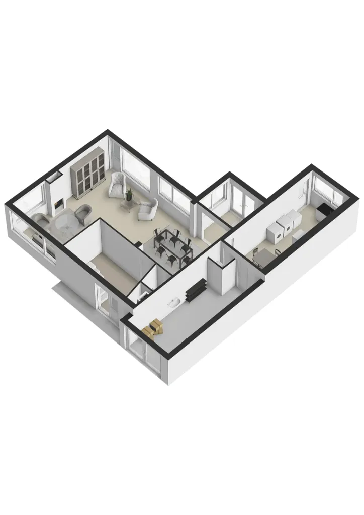 Plan - Extended Semi-detached House with Garden in Velp