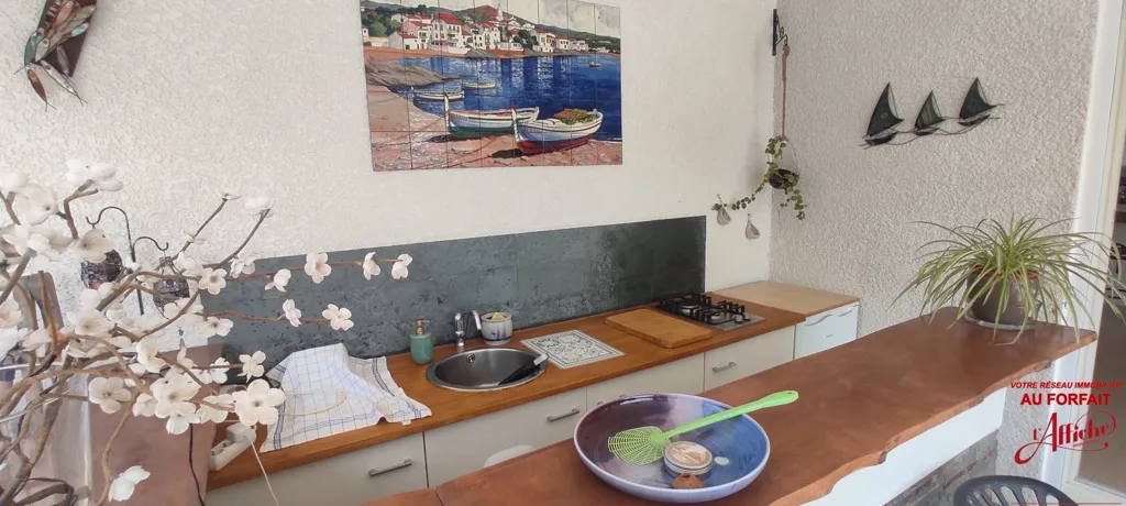 Cucina - Single-Storey House with Pool in Roquefort-des-Corbières