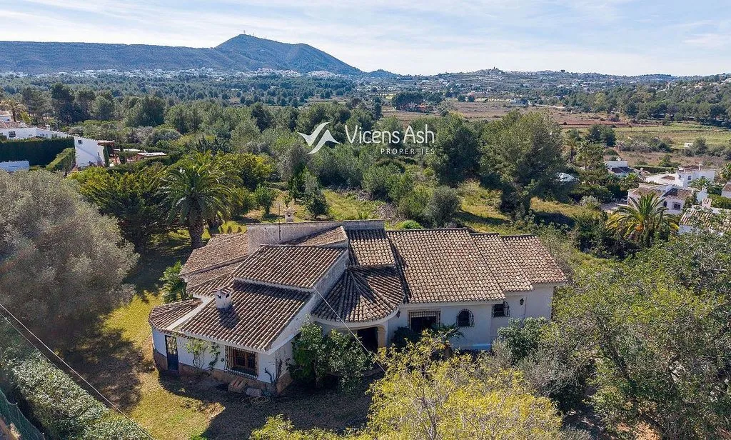 Aerial - Villa with Pool and Terrace in Jávea