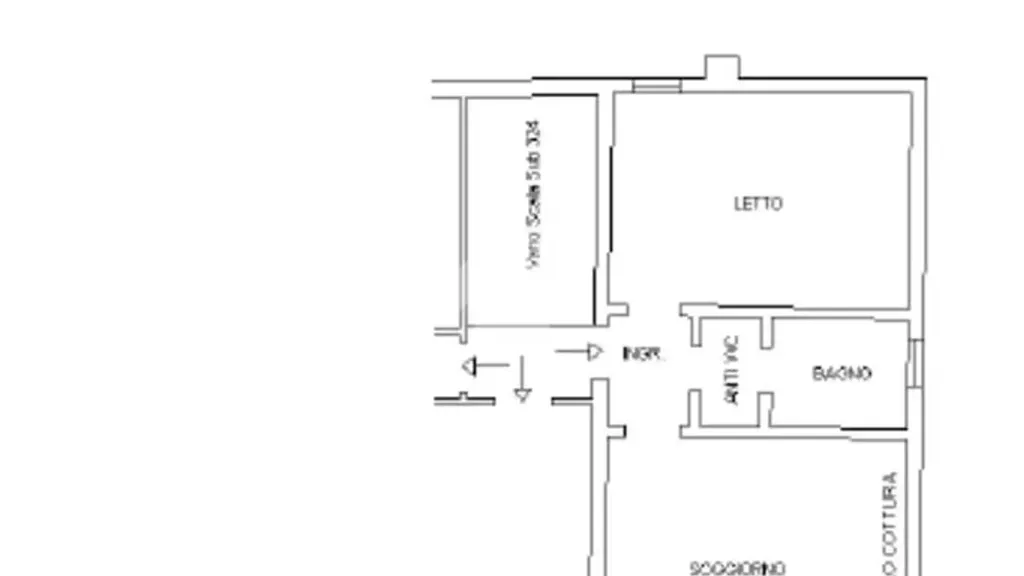 Plan - Rusticated Apartment with Garage in San Giorgio Bigarello