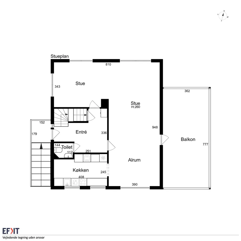 Maison 4 pièces à Grenaa