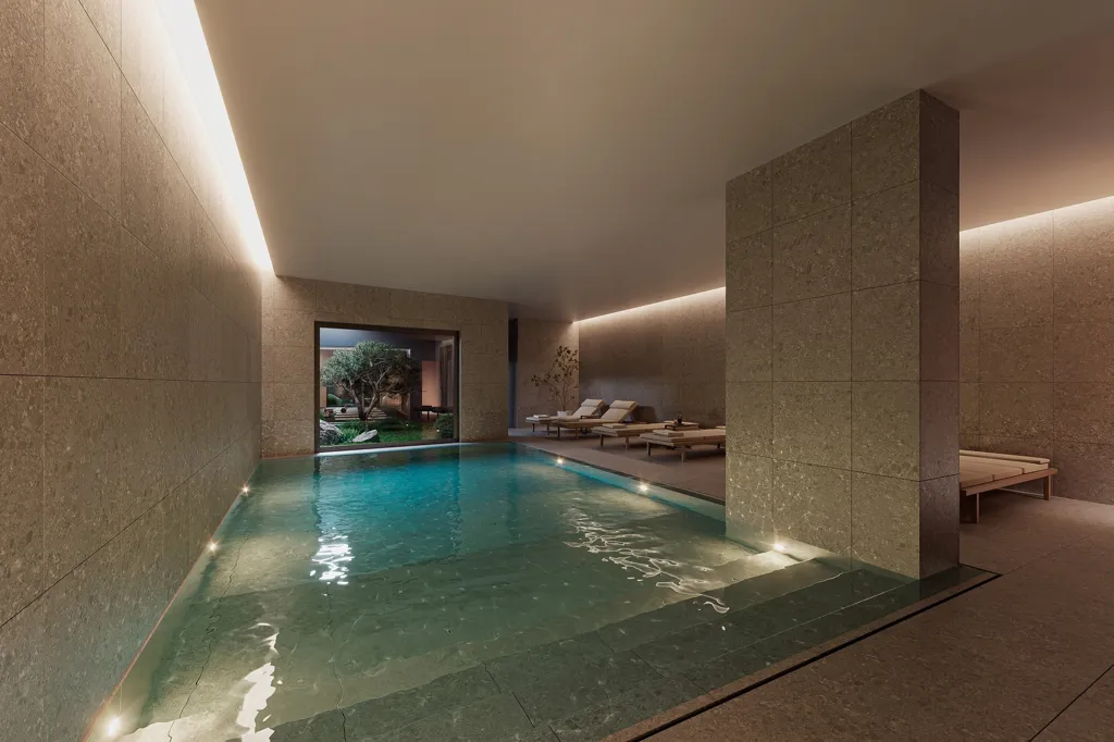 Piscine - Three-Bedroom Apartment with Water View in Porto