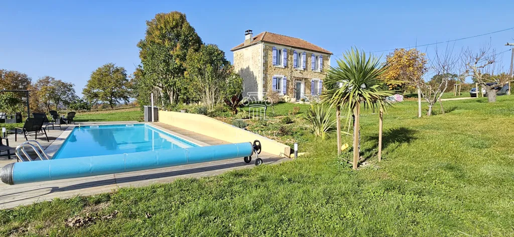 Bassein - Stone House with Pool near Eauze