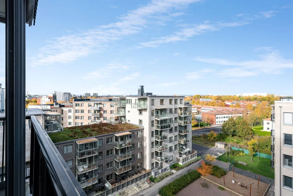 Õhuvaade - Apartment with Large Balcony in Östermalm