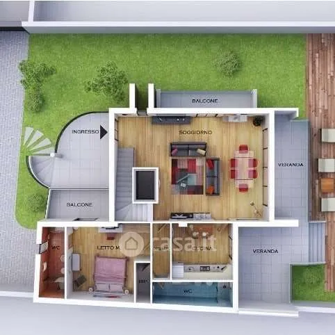 Plaan - Villa with Pool in Contrada Dammusello, Marsala