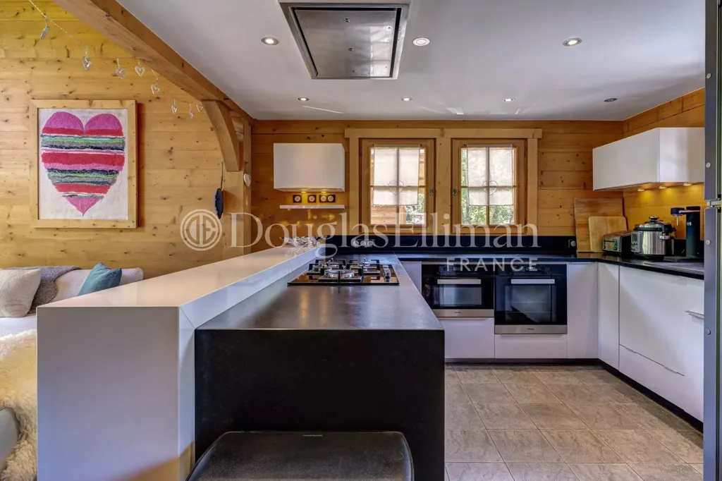 Cuisine - Chalet de 4 Chambres avec Vue Panoramique aux Houches