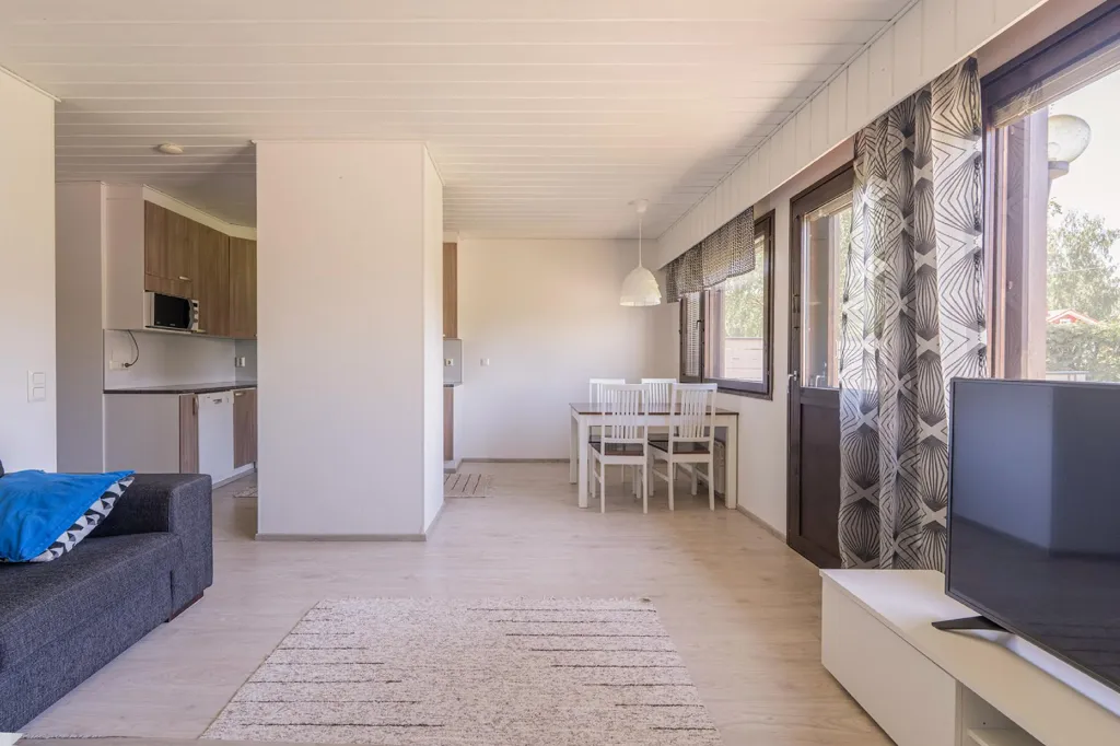 Living Room - Compact Terraced House with Garden in Nilsiä