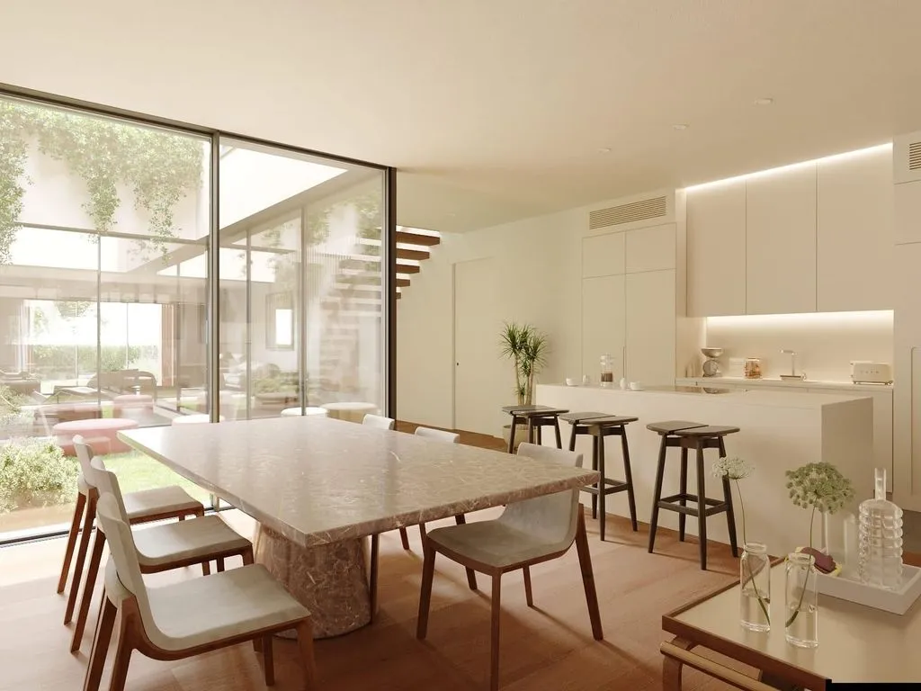 Salle à manger - Luxury Apartment with Pool in Campo de Ourique, Lisbon