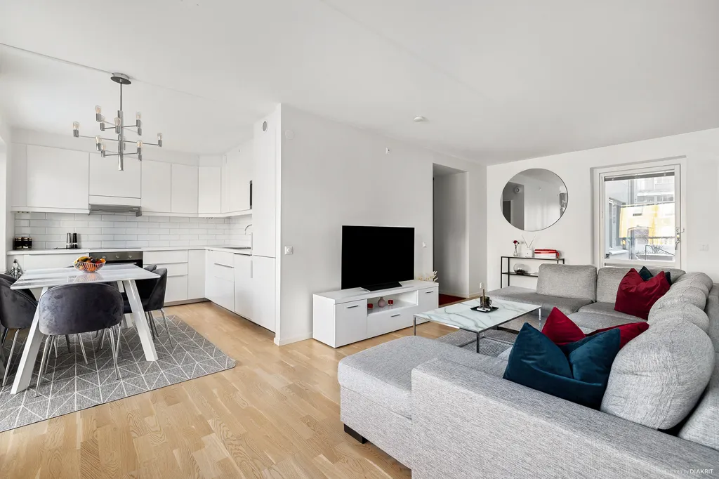 Séjour - Apartment with Balcony in Central Huddinge