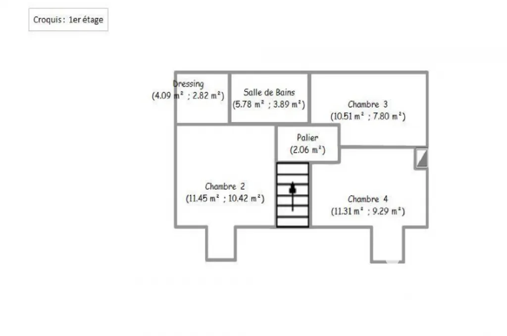 Plan - Maison Traditionnelle avec Garage à Freneuse