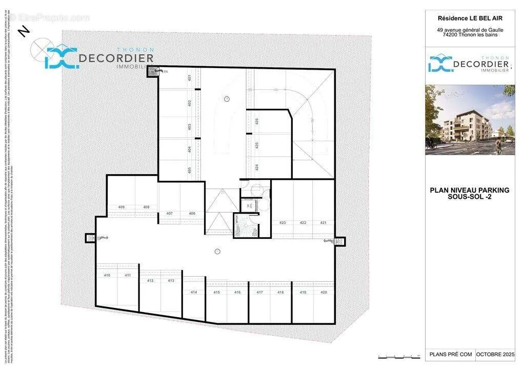 Plan - Appartement T1 avec Balcon à Thonon-les-Bains
