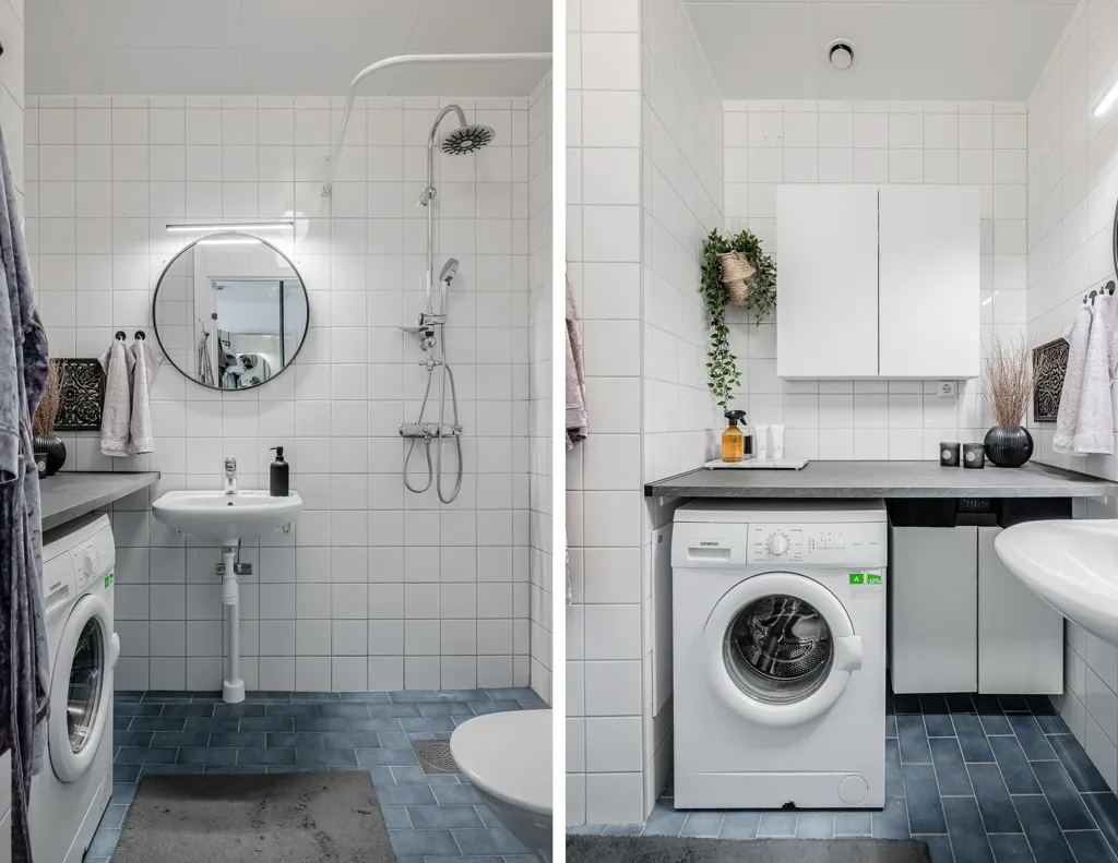 Bathrooms - Apartment with Garden View in Stockholm