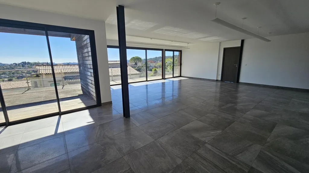 Living Room - Contemporary House with Hill Views in La Colle-sur-Loup