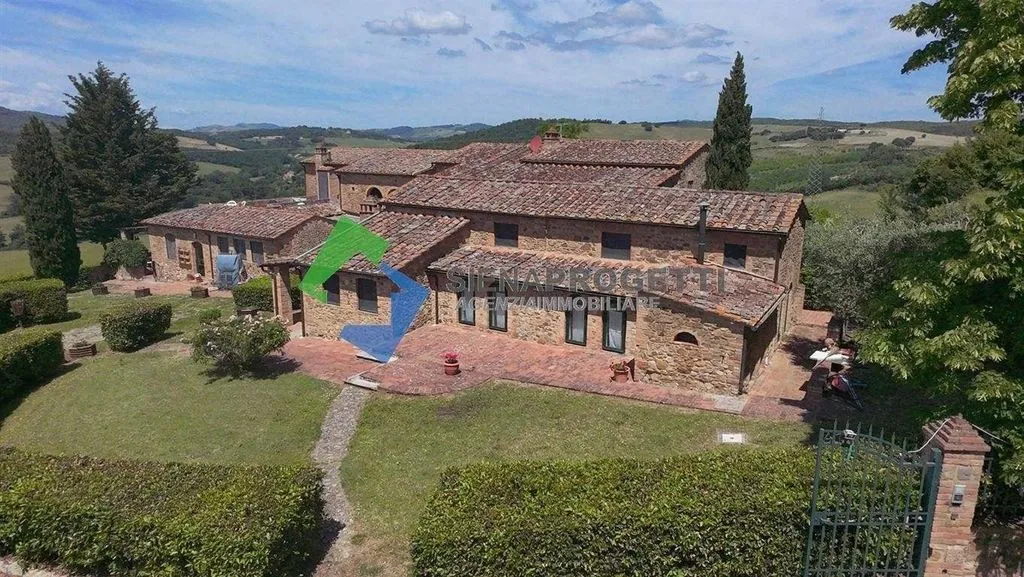 Vista aerea - Rustic Casale with Pool in Casole d'Elsa