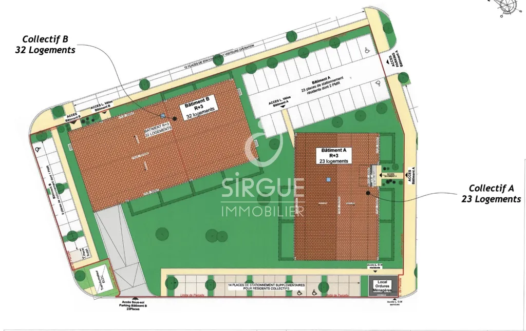 Planimetria - New T3 Apartment with Terrace in Albi