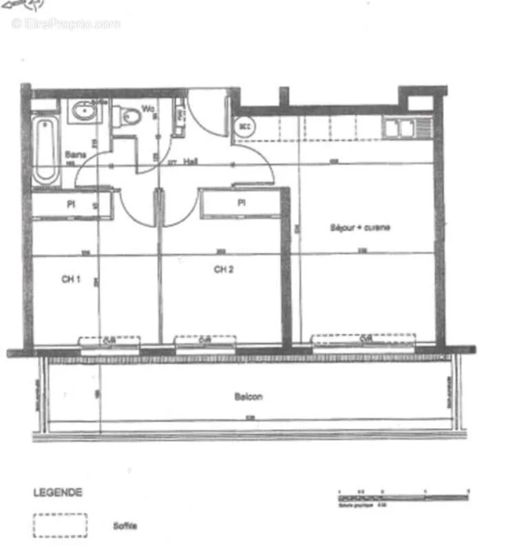Plan - Appartement 3 Pièces avec Vue Golf et Terrasse à Biot