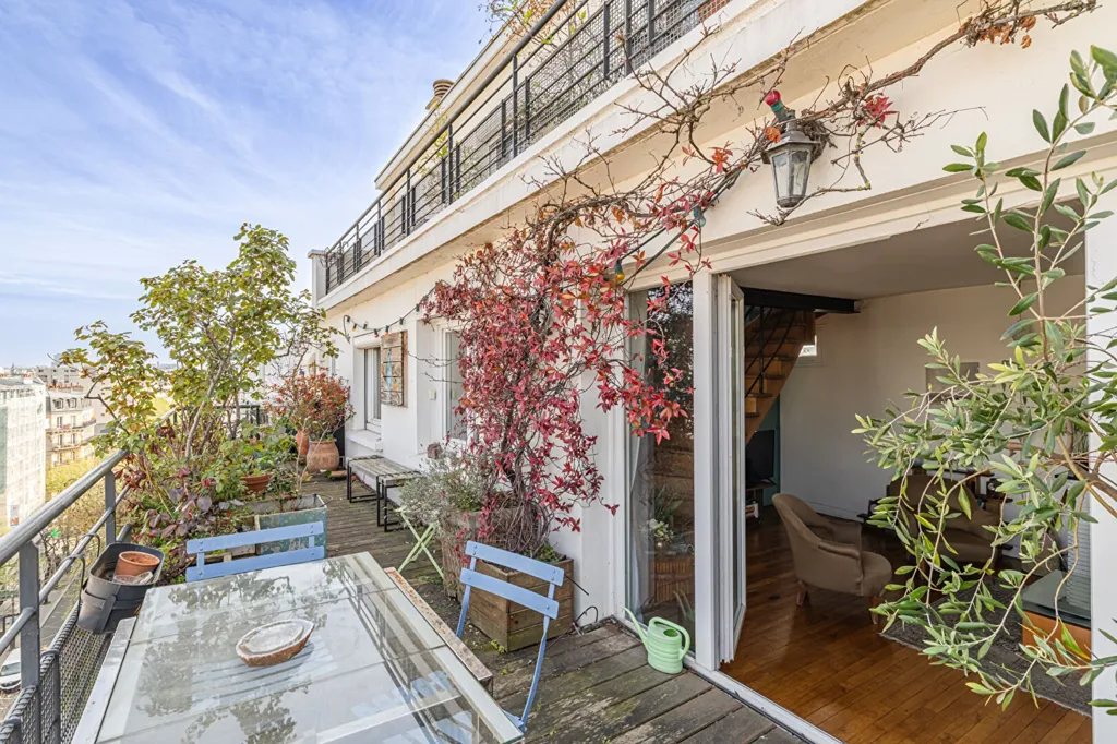 Terrass - Duplex with Tour Eiffel View in Paris 15e