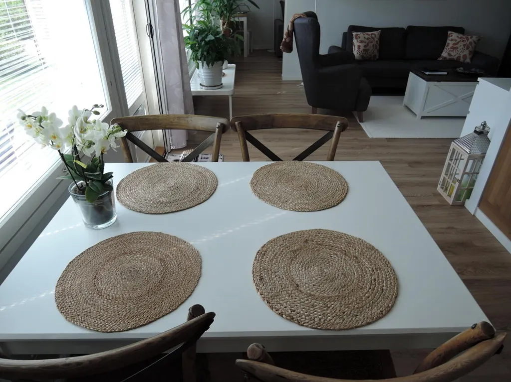 Sala da pranzo - Geothermal Heated Apartment with Sauna in Hamina