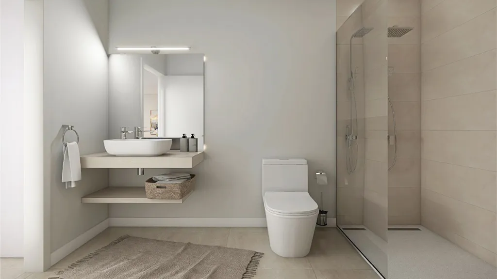 Salles de bain - Modern Condo with Rooftop Sauna in Torrevieja
