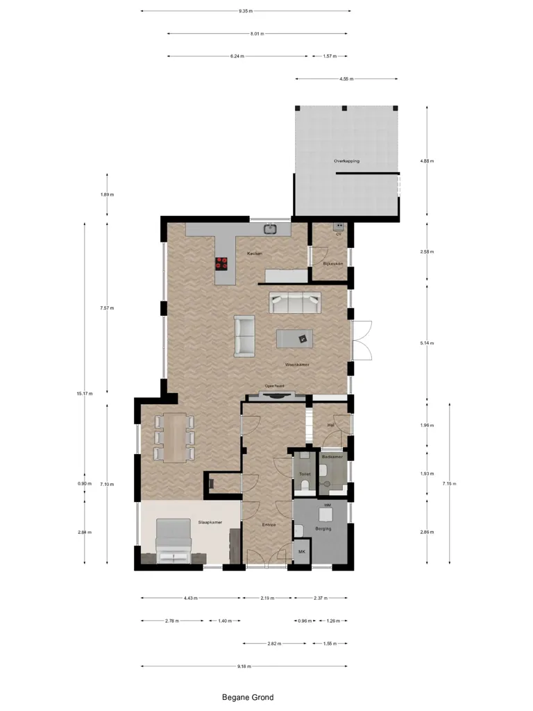 Planimetria - Renovated Schoolhouse with Loft in Oudelande