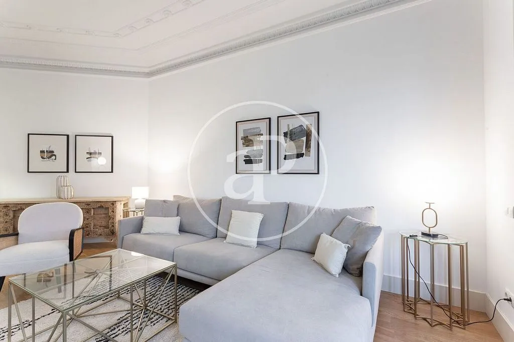 Séjour - Modernist Flat with Balcony in La Dreta de l'Eixample