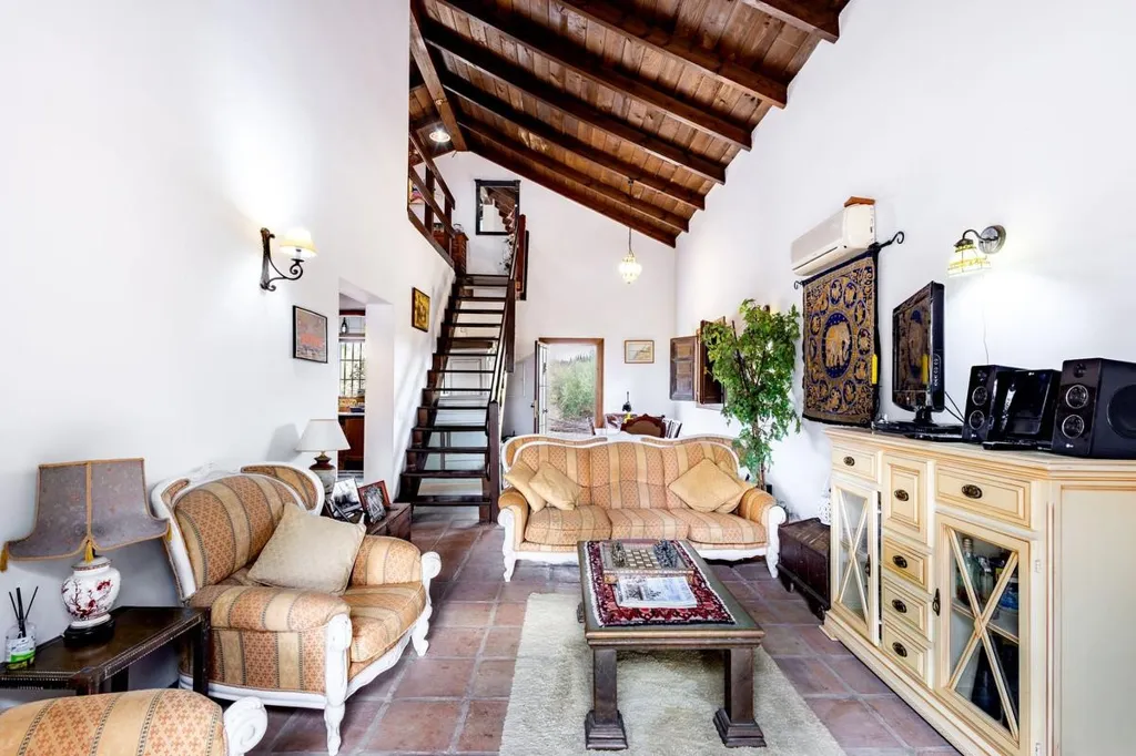 Living Room - Feature-Rich Finca with Views in Coín