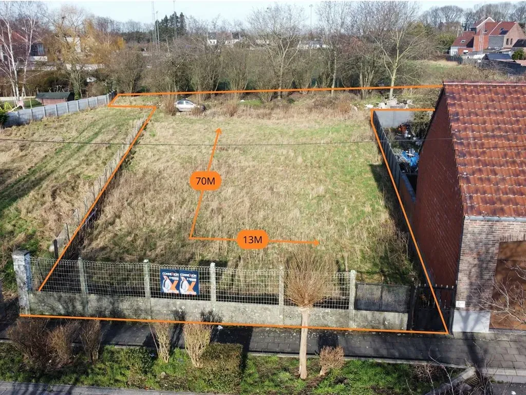 Plan - Terrain à Bâtir avec 13 m de Façade à Boussu-Bois