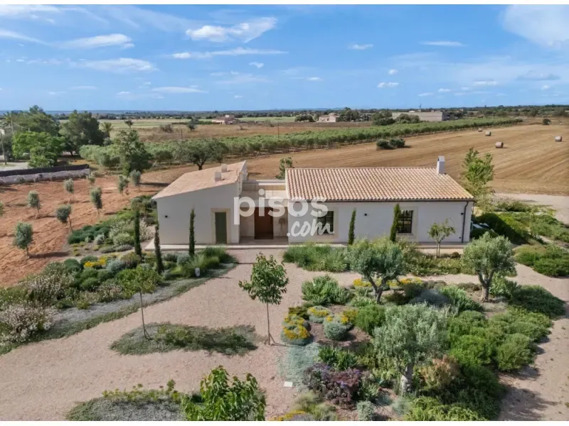 Aerial - Newly Built Finca with Pool in Campos