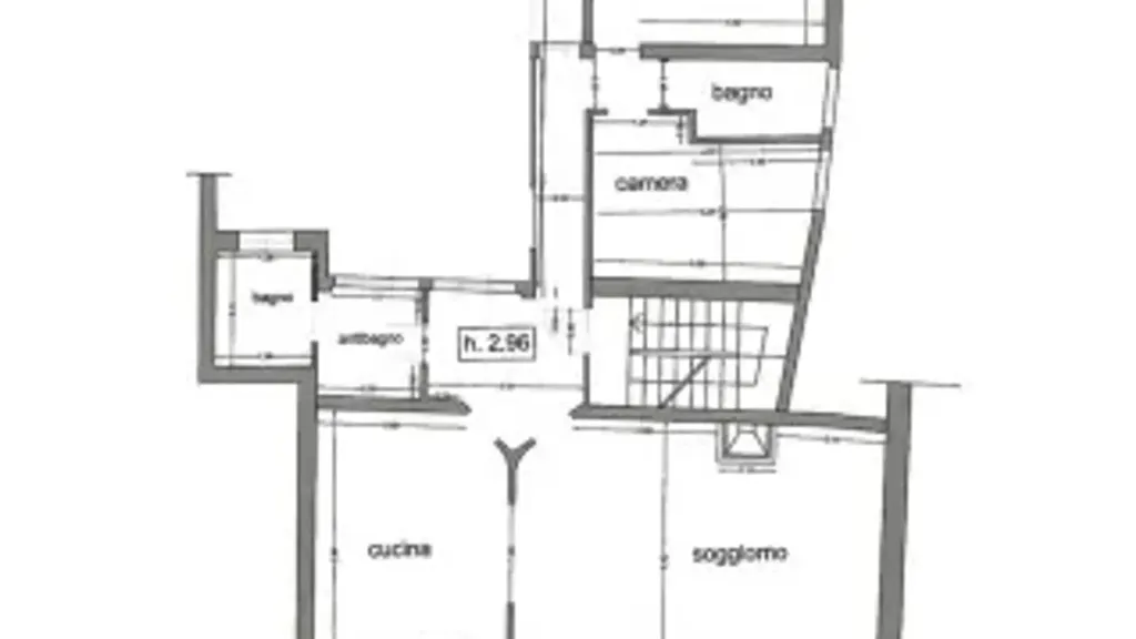 Planimetria - Appartamento ristrutturato con terrazza a Galliate
