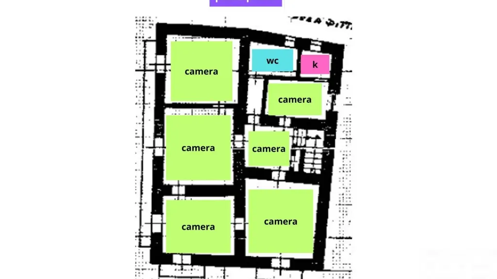 Plan - Historic House with Baroque Views in Noto