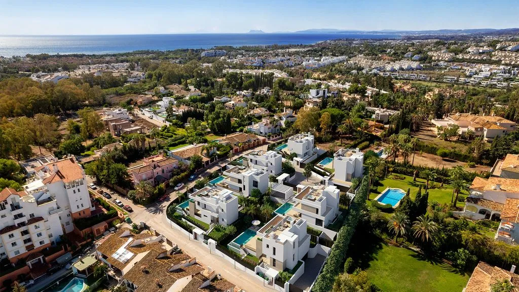 Vue aérienne - Modern Villa with Infinity Pool in Estepona